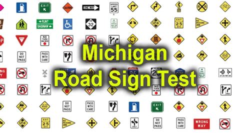 how to find hard michigan road sign tests for free|michigan permit sign test.